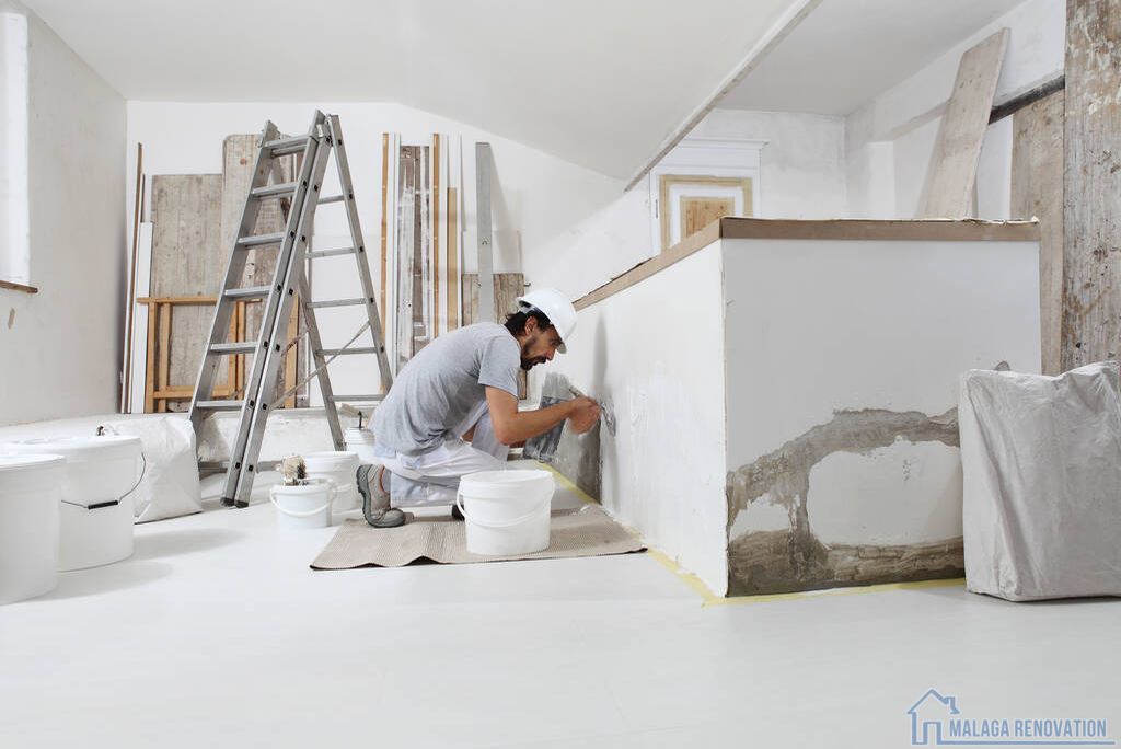 Qualitätskunsthandwerk bei der Verputzanwendung